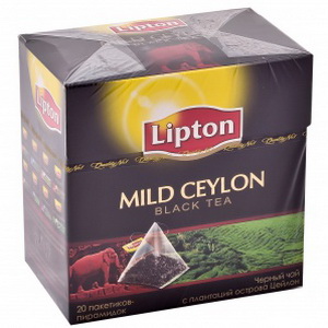 8722700198161 - Чай чёрным байховый цейлонский "Lipton" Mild Celon сорт высший, 36г (20 пакетиков по 1,8г)