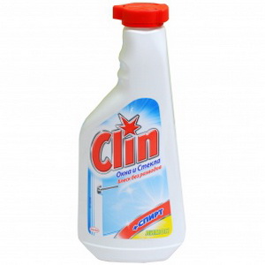 9000100114066 — Средство для мытья окон сменная бутылка "Clin" С ароматом лимона, +спирт, 500мл
