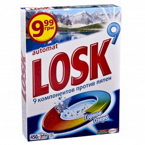 9000100240734 — Универсальное синтетическое моющее средство "Losk Automat Intensiv" Горное озеро, 450 г. 