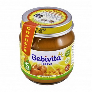 9007253102308 — Пюре "Bebivita" Тыква ст/б 100гр (с 5 месяцев)